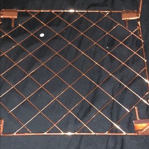 Rose gold locker shelf